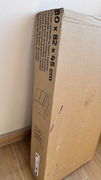 Szafka pod umywalkę GoodHome Imandra 80 cm stojąca – antracyt | NOWA