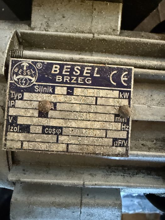 Silnik ze slimakiem do pieca hef