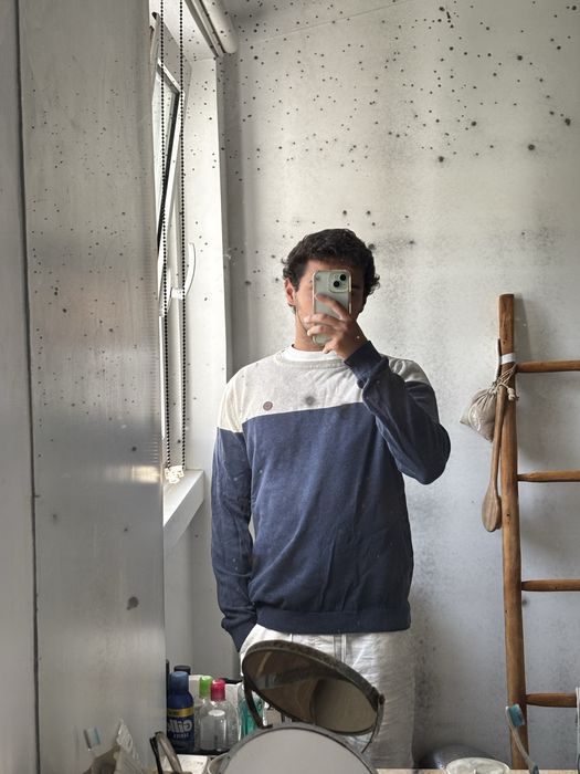 Camisola Azul e Creme Springfield L