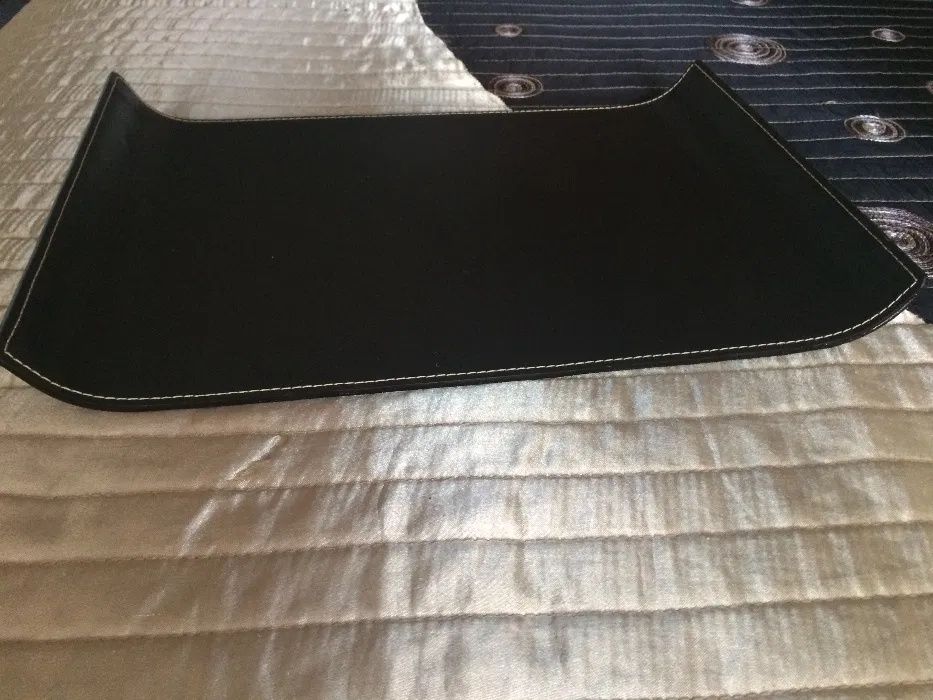 suporte de documentos para secretária, em pele. Novo