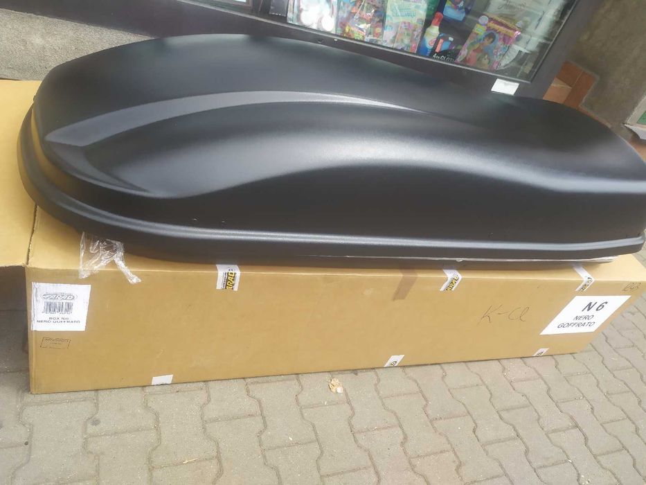Box dachowy , bagażnik na bagaż nie Thule nowe , okazja , szybki montaż