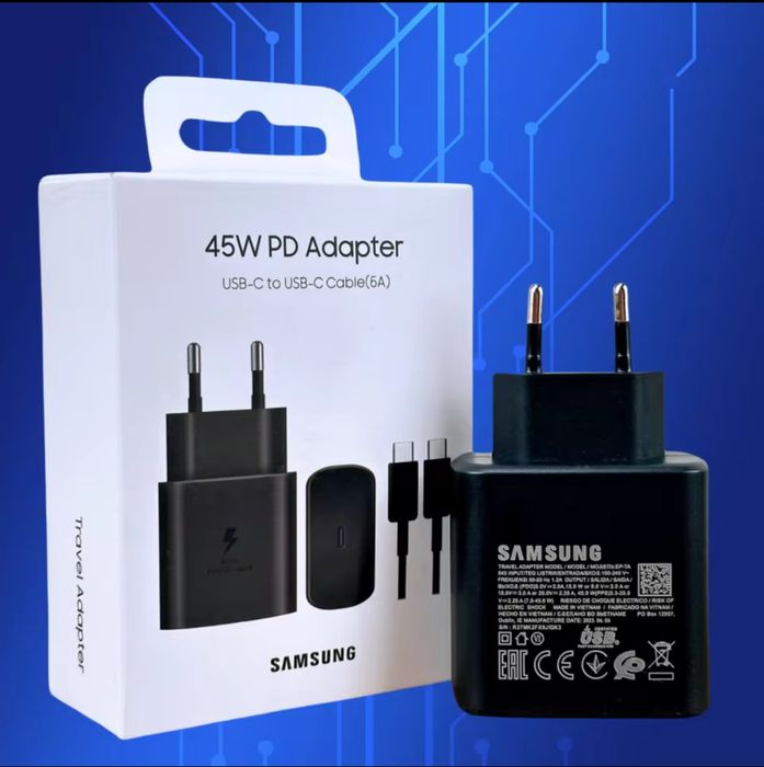 Carregador Samsung original c/cabo 45w