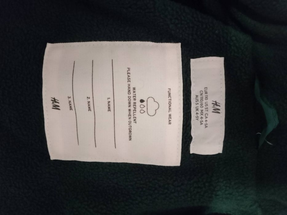 Gruba kurtka zimowa H&M 110