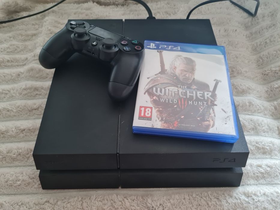 Ps4 1tb pad, okablowanie, wiedźmin 3