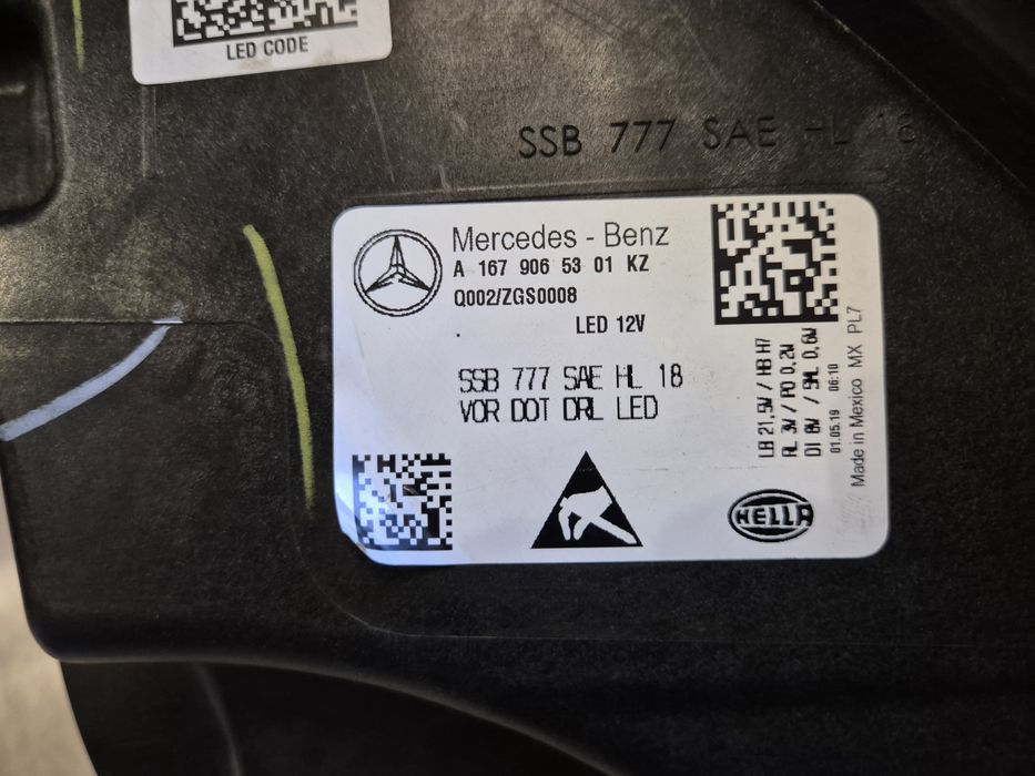 Фара ліва Mercedes GLS 2020-2022 USA