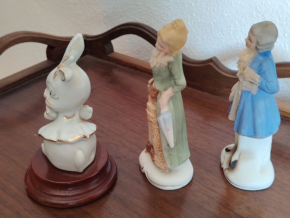 3 Bibelôs em Porcelana Fina