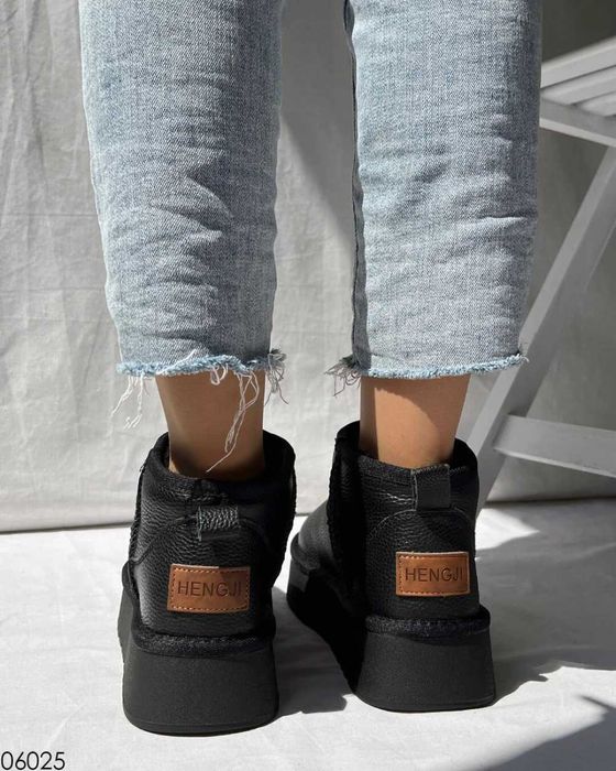 Шкіряні уггі на платформі, угги на платформе, угги платформа 37,39р