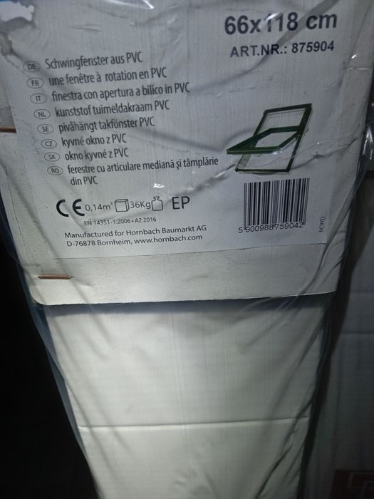 Okno FAKRO PTP-V U3 66x118