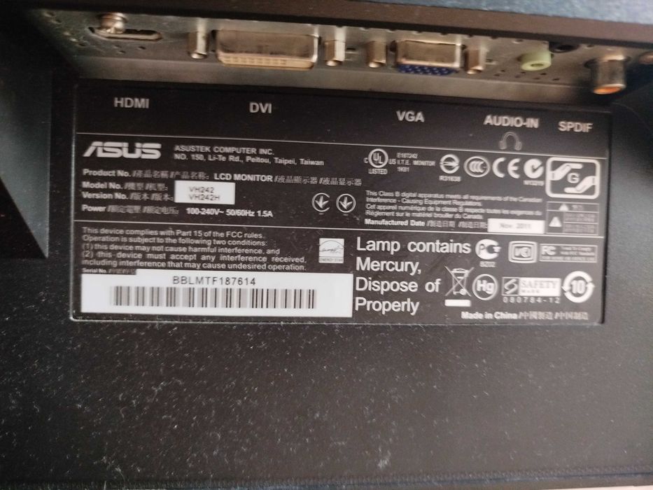 Monitor Asus Vh242