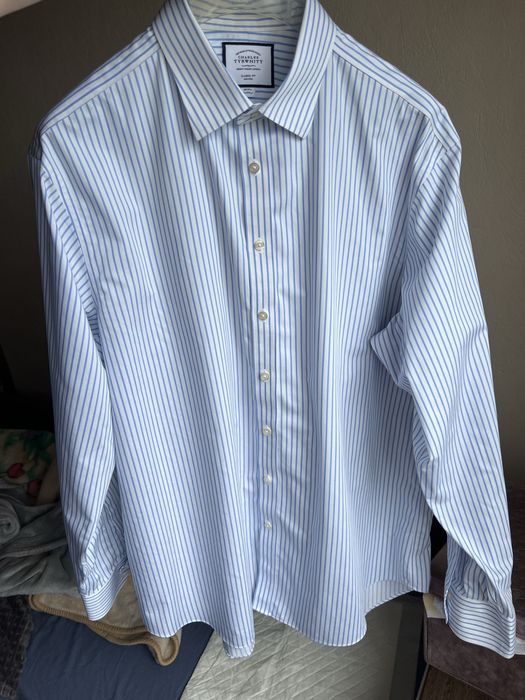Рубашка мужская Charles Tyrwhitt, 56 белая
