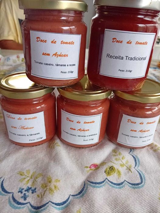 Doce de tomate biológico e sem açucar