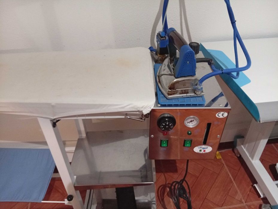 Vendo ferro de engomar industrial com caldeira