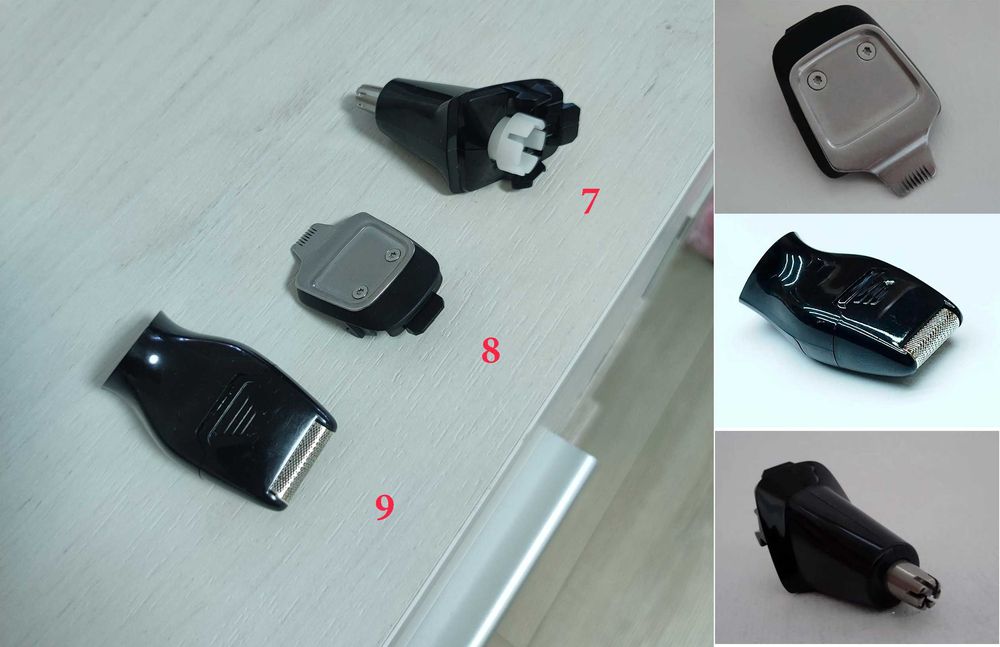 Насадки для різних тримерів та бритв від Philips