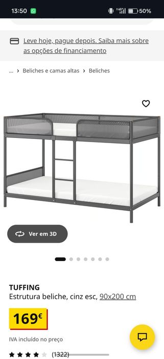 Beliche IKEA Tuffing 90x200