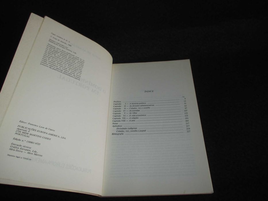 Livro O Domínio Romano em Portugal Jorge de Alarcão