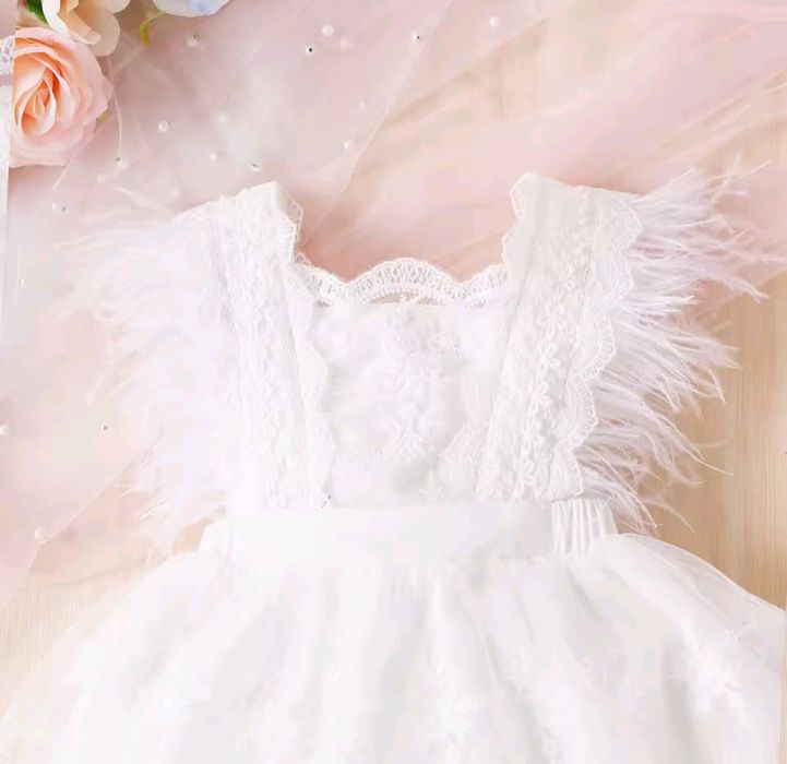 Платье принцессы ажурное из кружева