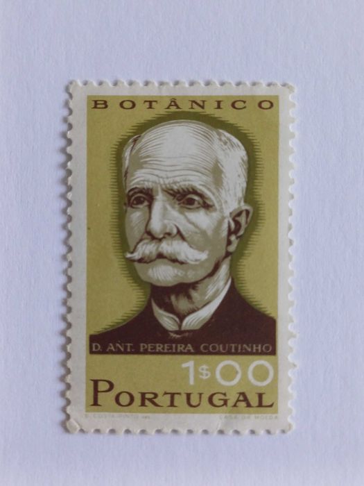 Filatelia - Portugal - Cientistas Portugueses, 1$00, 1966