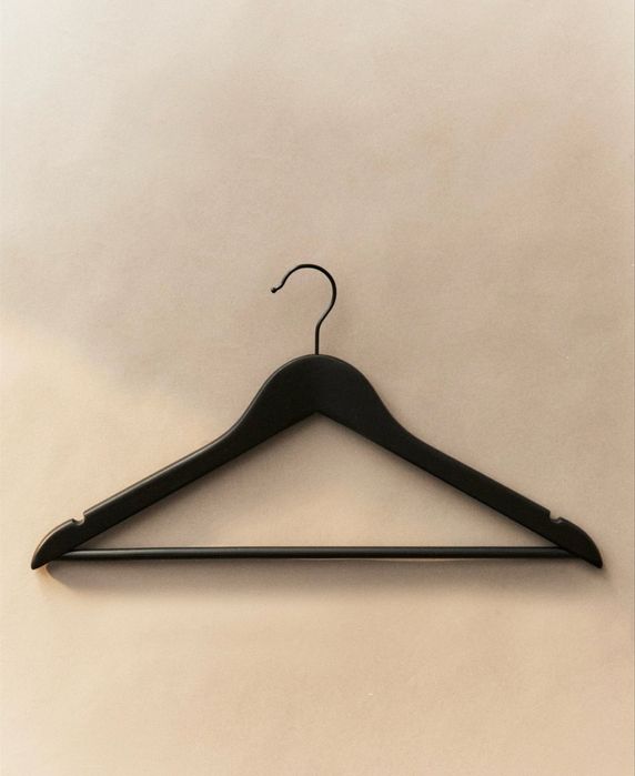 Cabide Madeira Lacada (Conj. De 3) Zara Home NOVO