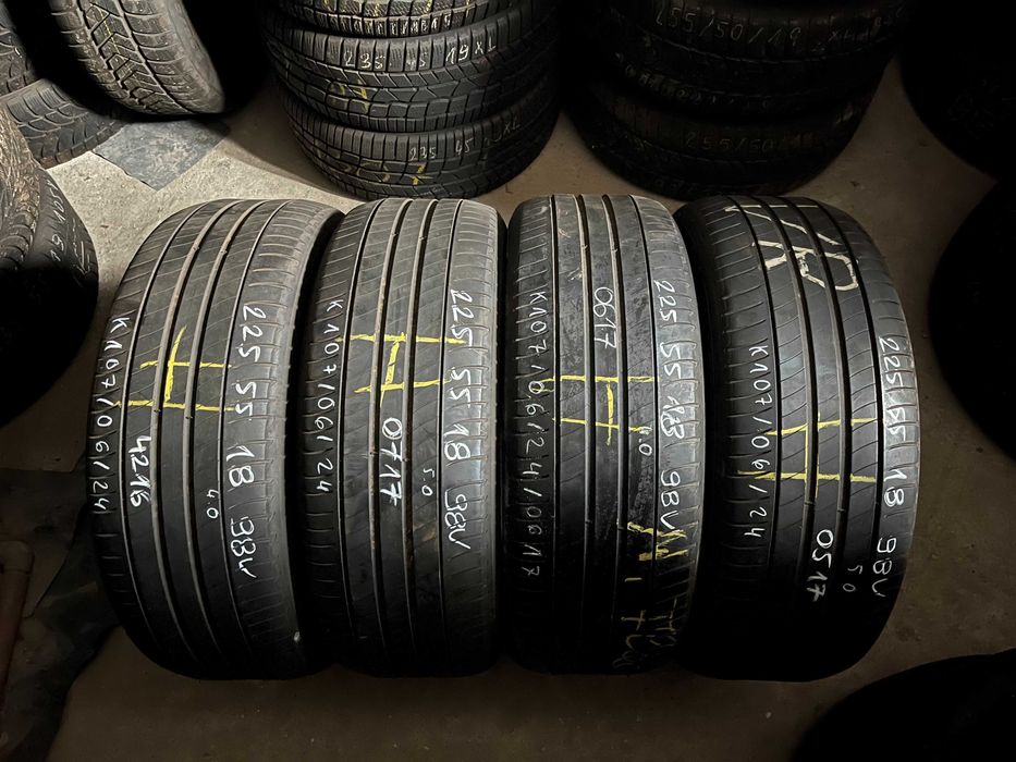 4 opony letnie używane 225/55R18 98 V Michelin Primacy 3