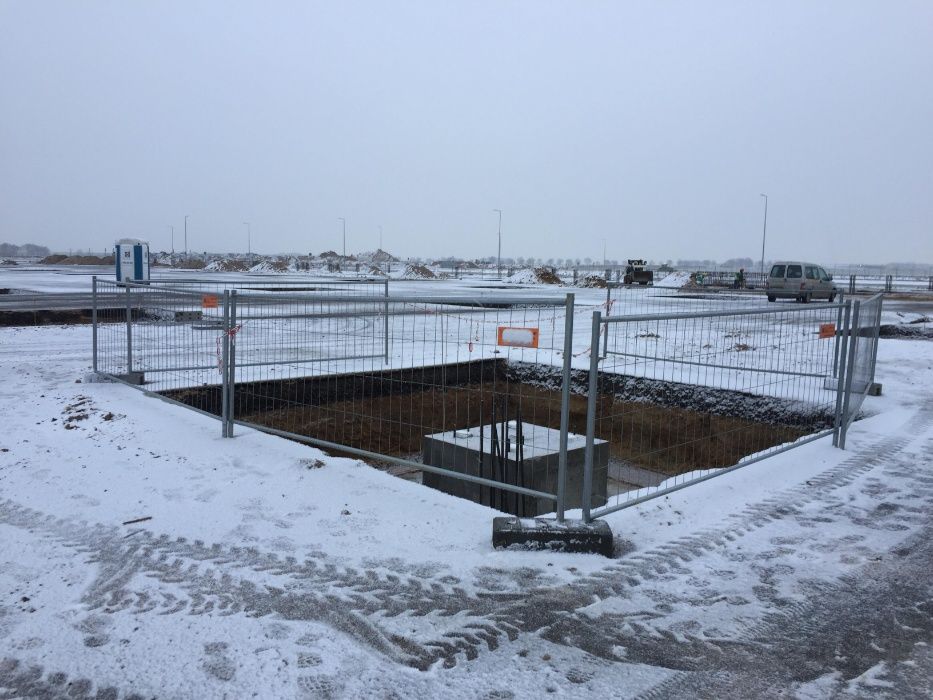 Wygrodzenie wykopów - ogrodzenie ażurowe NISKIE 1,2x3,5m- WYNAJEM