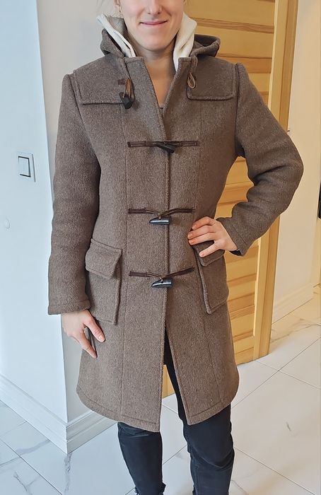 Wool duffle coat burdysówka płaszcz prochowiec wełniany greenfields en