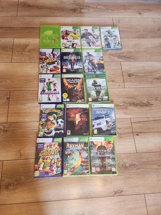 Konsola XBOX 360+2 kontlorery+kinekt+16 GIER
