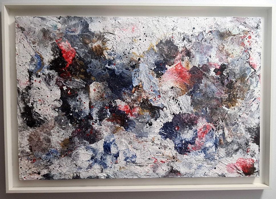 Pintura Abstrata Original – José Barbosa (Porto) – 55x80 cm
