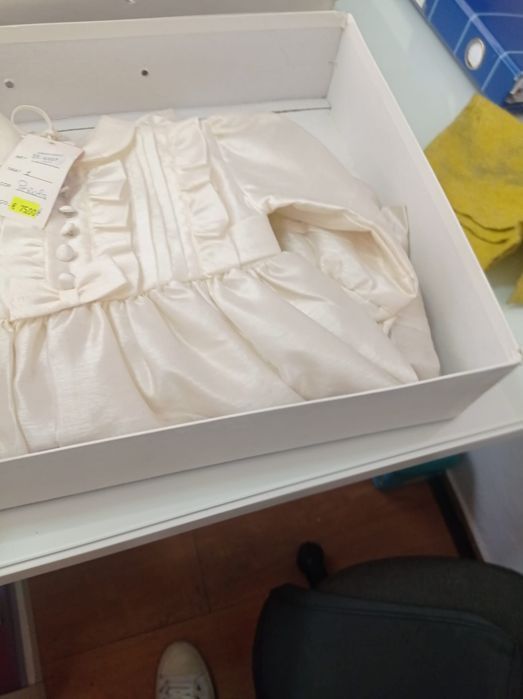 Vestido cerimónia/batizado peróla