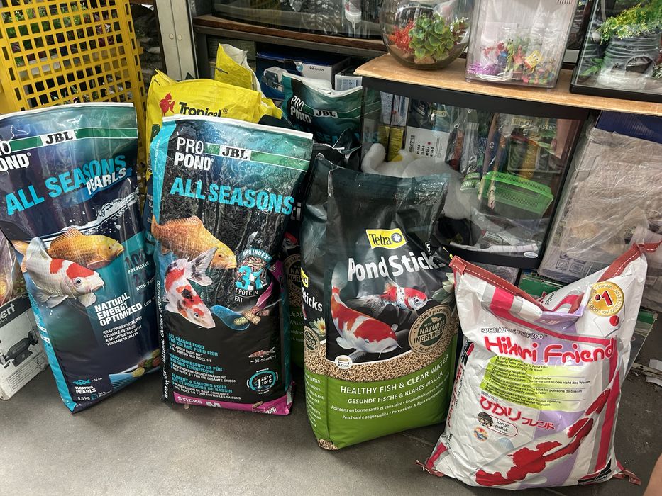 Корм для ставкових риб JBL 3&1, Tetra pond sticks, Hikari friend