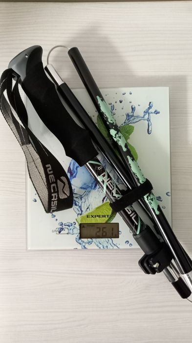 Легкі 5- ти секційні трекінгові палиці Necasil