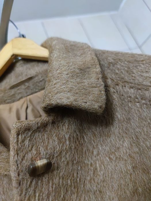 płaszcz coat XL  kurtka moher mohair alpaka alpaca angora wełna wool w