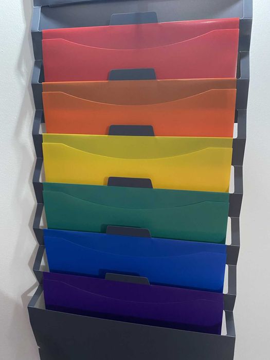 Pastas Suspensas Universais UNV42229 - Com Divisórias Coloridas Em Plástico