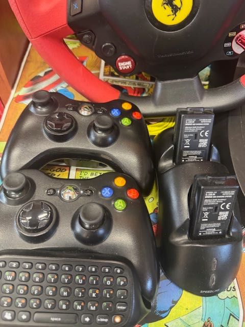 Xbox 360 Slim 250gb Kinect 10 gier+Kierownica+2xpad+Gwarancja Raty Szczecin Ufogames