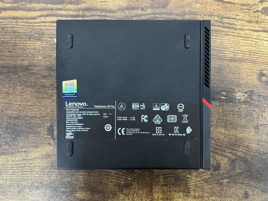 Lenovo ThinkCentre M715q – Ryzen 5 PRO 2400GE, 8GB RAM, 256GB SSD