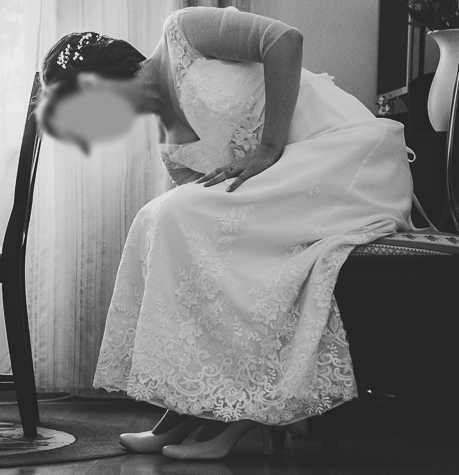 Suknia ślubna klasyczna ecru 40