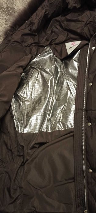 Пуховик жіночий MeTioTik 48-50 з хутром MeTioTik