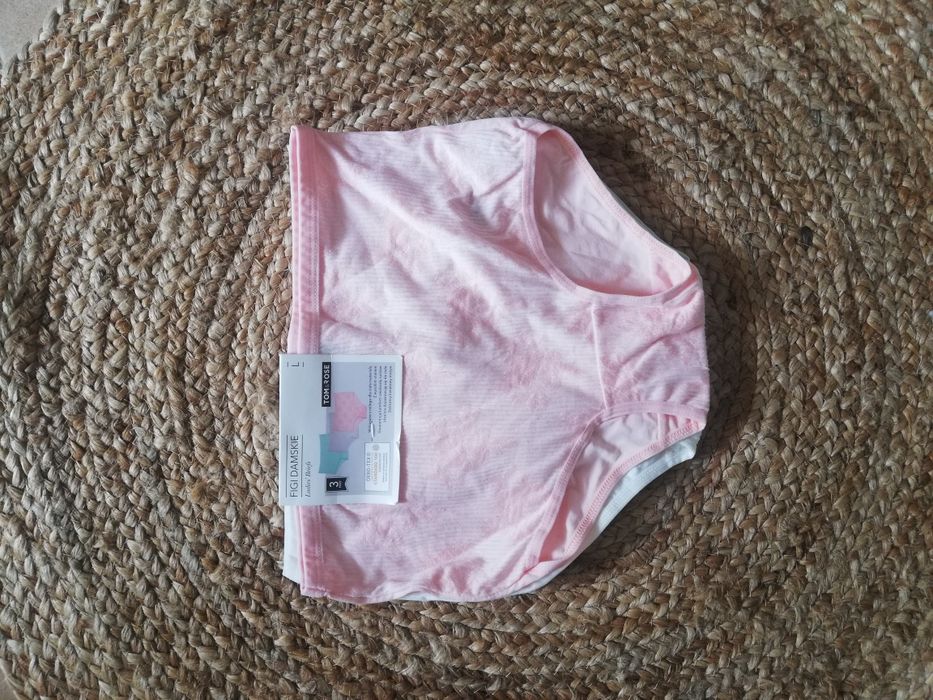 Nowe figi majtki damskie rozmiar L wysoki stan bielizna na codzień