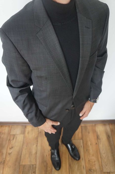 JOOP! marynarka męska rozmiar 52 Slim Fit grafitowa 98% wełna