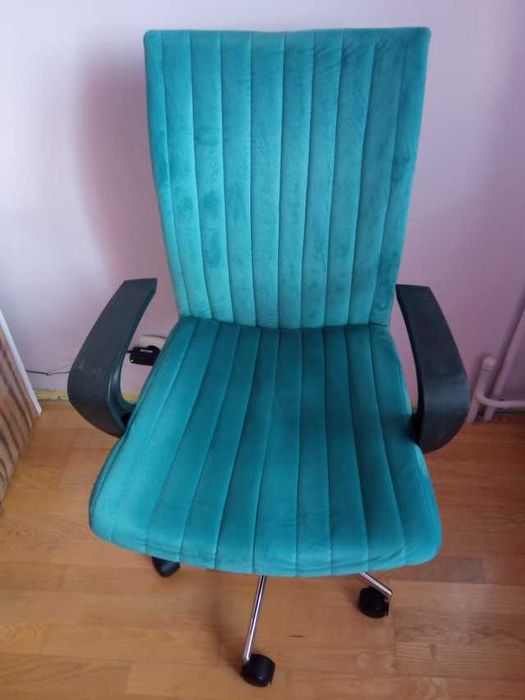 Fotel obrotowy dla dziecka/ucznia - Entler zielony turkusowy