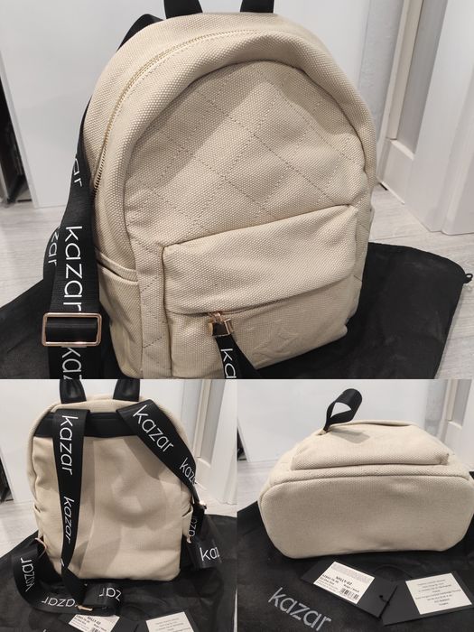 Kazar nowy plecak miejski Milly beżowo-czarny