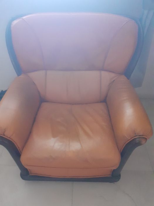 Dwa fotele skóra zapraszam