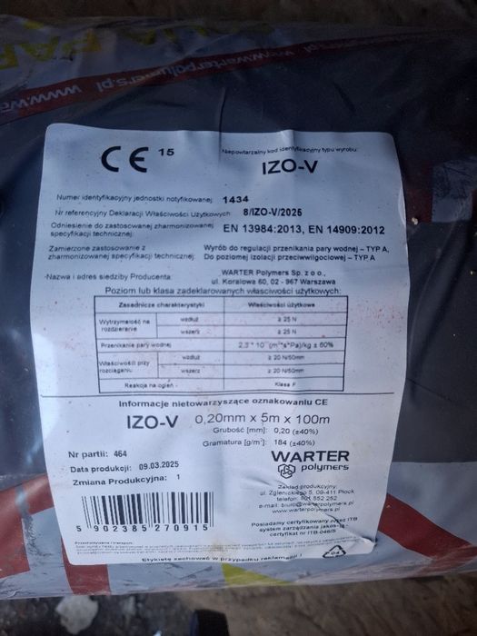 Folia IZO-V 5×100×0,2