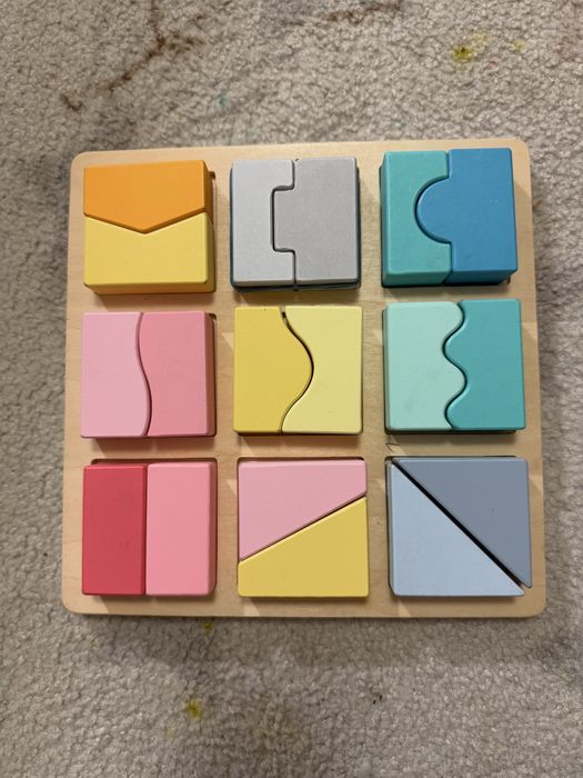 Деревяний сортер пазли для найменших