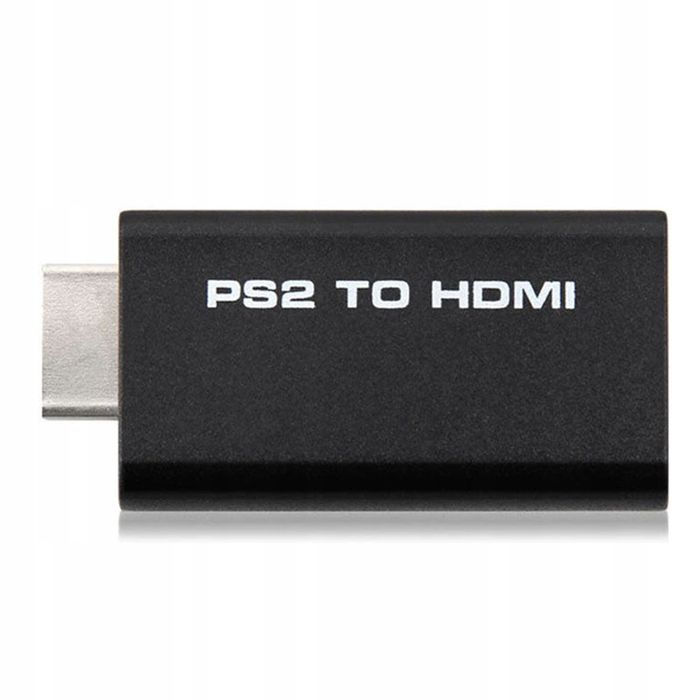 adapter ps2 hdmi retoo z audio 3,5 mm 1080p 5 v mini jack czarny