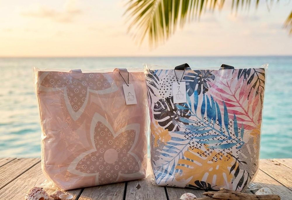 Sacos de praia coloridos