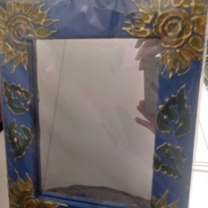 Lustro, lusterko, oprawa drewno, hand made