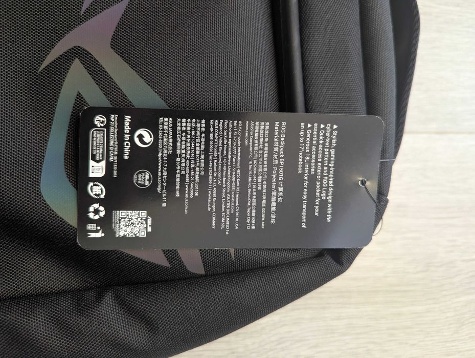 Asus ROG Plecak BP1501G Holographic Edition 17"