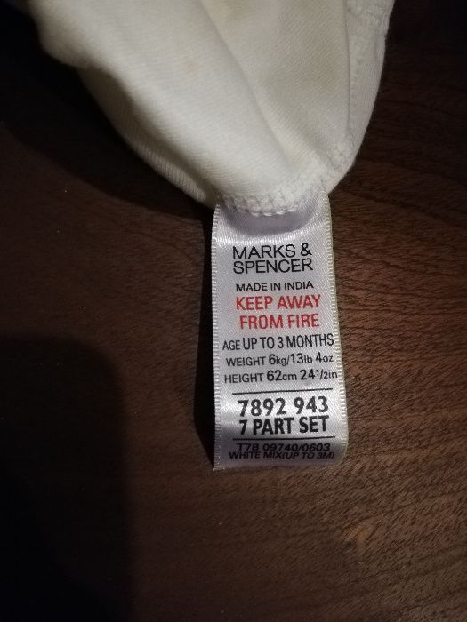 Casaco branco NOVO 3 M com oferta body