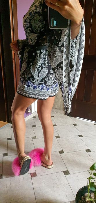 Influence angielski kombinezon szyfon wzory tiul podszewka S M L