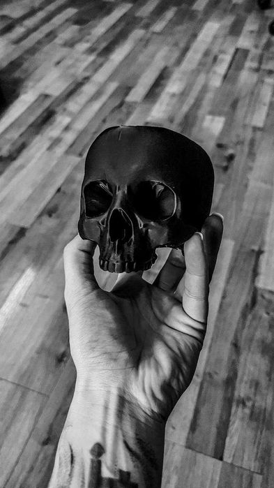 Czaszka Halloween mini miseczka Akawarium Terrarium